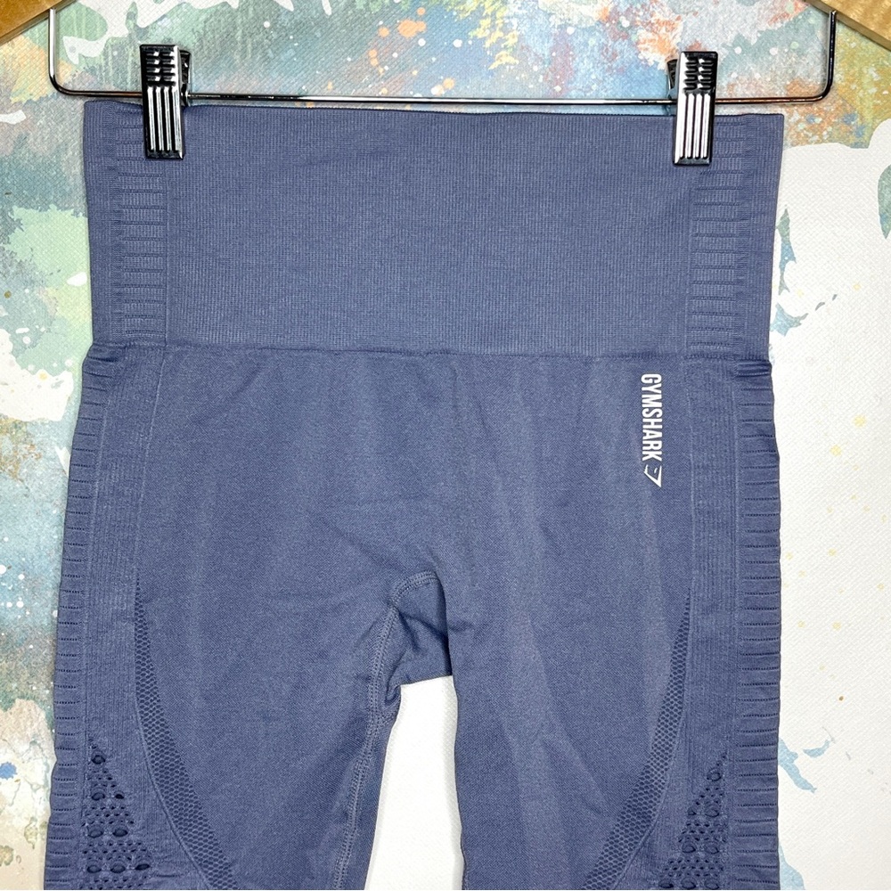 Gymshark Leggings Size XS High Waisted Energy Seamless Holes Cutouts Purple - Picture 2 of 9